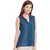 Purys Women Blue Solid Regular Top