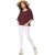 Purys Women Maroon Solid Kaftan Top
