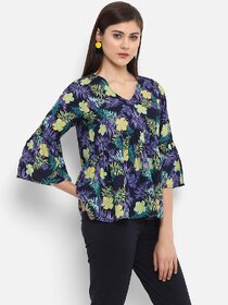 Purys Women Multicolor Printed Regular Top