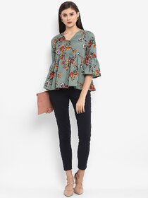 Purys Women Multicolor Printed Regular Top