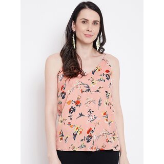 Purys Women Pink Printed Regular Top