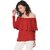 Purys Women Red Solid Layered Top