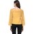 Purys Women Yellow Self Design Regular Top