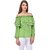 Purys Women Green Solid Off Shoulder Top