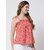 PURYS Women Pink Printed Regular Top
