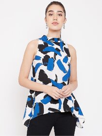 Purys Women Multicolor Printed Asymmetrical Top