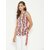 PURYS Women White Tie-Dye Wrap Top
