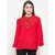 Purys Women Red Solid Regular Top