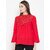 Purys Women Red Solid Regular Top
