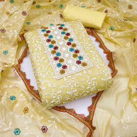 Sharda Creation Unstitched  Embroidered Dress Material