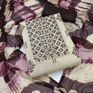 Sharda Creation Unstitched  Embroidered Dress Material