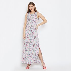 Purys Women Sky Blue Maxi Dress