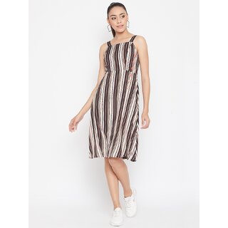 Purys Women White Fit & Flare Dress