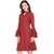 Purys Women Maroon A Line Dress