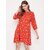 Purys Women Red A Line Dress