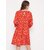 Purys Women Red A Line Dress