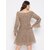 Purys Women Brown Fit & Flare Dress