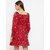 Purys Women Red A Line Dress