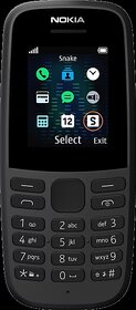 (Refurbished) Nokia 105, Black (2019) - Superb Condition, Like New
