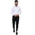 Baleshwar Men White Solid Regular Fit Formal Shirt
