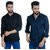 Baleshwar Men Multicolor Solid Slim Fit Casual Shirt (Pack of 2 Shirt)