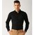 Baleshwar Men Black Solid Regular Fit Formal Shirt
