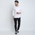 Baleshwar Men White Solid Regular Fit Formal Shirt