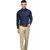 Baleshwar Men Dark Blue Solid Regular Fit Casual Shirt