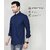 Baleshwar Men Dark Blue Solid Regular Fit Casual Shirt