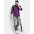 Baleshwar Men Purple Solid Slim Fit Casual Shirt