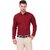 BALESHWAR Men Maroon Solid Regular Fit Formal Shirt
