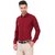 BALESHWAR Men Maroon Solid Regular Fit Formal Shirt