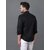 Baleshwar Men Black Solid Formal Shirt (Pack of 1 )