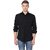 Baleshwar Men Black Solid Formal Shirt (Pack of 1 )