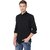Baleshwar Men Black Solid Formal Shirt (Pack of 1 )