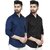 Baleshwar Men Black Solid Casual Shirt (Pack of 2)