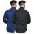 Baleshwar Men Black Solid Casual Shirt (Pack of 2)