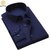 Baleshwar Men Navy Solid Formal Shirt (Pack of 1 )