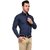 Baleshwar Men Navy Solid Formal Shirt (Pack of 1 )