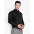 Baleshwar Men Black Solid Formal Shirt (Pack of 1 )