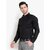 Baleshwar Men Black Solid Formal Shirt (Pack of 1 )