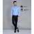 Baleshwar Men Sky Blue Solid Formal Shirt (Pack of 1 )
