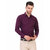 Baleshwar Men Purple Solid Regular Fit Casual Shirt