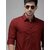Baleshwar Men Maroon Solid Regular Fit Casual Shirt