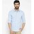 Baleshwar Men Blue Solid Casual Shirt (Pack of 1)