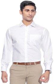 Baleshwar Men White Solid Formal Shirt (Pack of 2)
