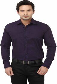 Baleshwar Men Purple Solid Casual Shirt (Pack of 2)