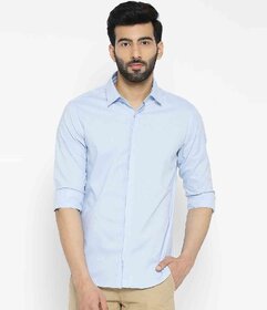 Baleshwar Men Blue Solid Casual Shirt (Pack of 2)