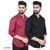 Baleshwar Men Black Solid Casual Shirt (Pack of 2)
