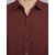 Baleshwar Men Maroon Solid Regular Fit Casual Shirt